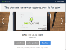 Tablet Screenshot of cashgenius.com